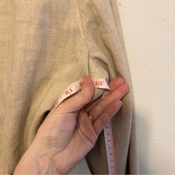 Vintage Apostrophe Linen Blend Skirt Suit Size 16 - Picture 10 of 11